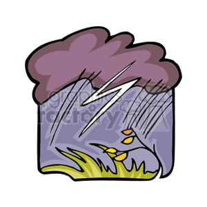 rain and thunder clipart. Commercial use image # 152477
