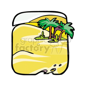 oasis clipart. Commercial use image # 152547
