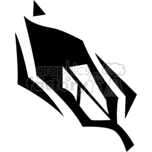 Black and white feather clipart. Royalty-free image # 153487