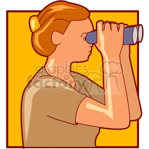   search searching binocular binoculars watch watching women lady ladies  binocular301.gif Clip Art People stalker