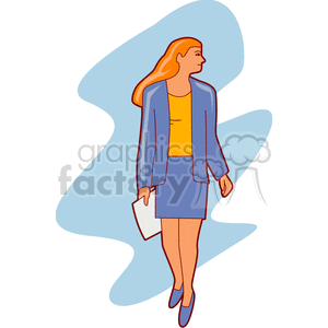   saleslady women lady girl girls business suits working file files walking  businesswoman305.gif Clip Art People 