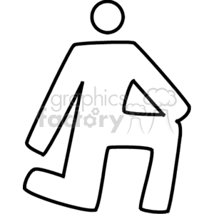 kneel701 clipart. Commercial use image # 154502