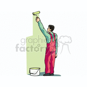   painting paint man guy people painter painters  painter2.gif Clip Art People green