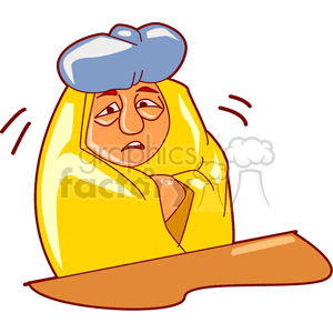 man sick with the flu clipart. Royalty-free image # 154876