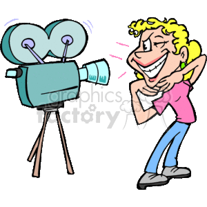   movie star camera cameras video actress women girl girls lady people  ss_smile.gif Clip Art People 