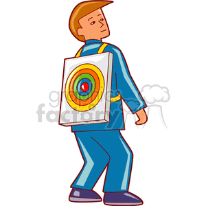   target targets people man guy bullseye  target200.gif Clip Art People cartoon