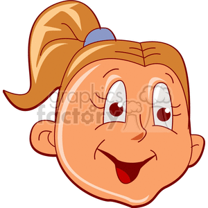   face faces people head heads girl girls teenager teenagers  girl201.gif Clip Art People Faces 