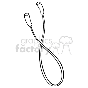A black and white jumprope clipart. Royalty-free image # 159143