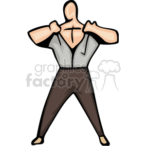 Body builder clipart. Royalty-free image # 159402