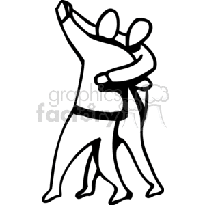 Two people dancing clipart. Commercial use image # 159474