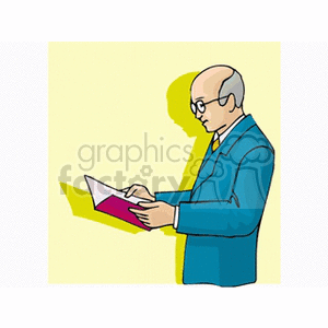 man reading clipart. Royalty-free image # 160496