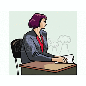 female college student clipart. Royalty-free image # 160502