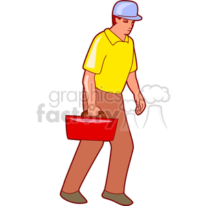   carpenter carpenters construction man guy people toolbox  worker700.gif Clip Art People Occupations 