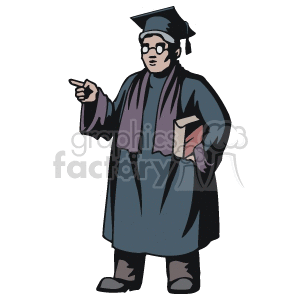 man graduating from school