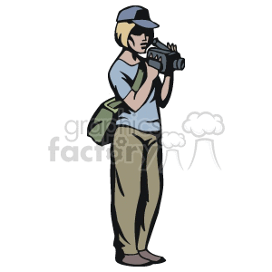 Camera girl clipart. Commercial use image # 160608