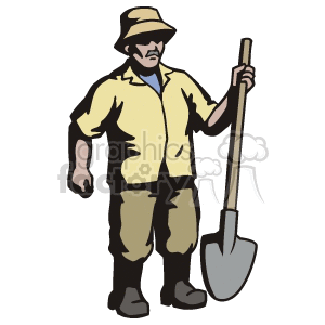 Groundskeeper  clipart. Royalty-free image # 160670