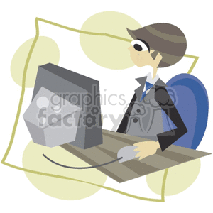 computer programmer clipart. Royalty-free image # 160942