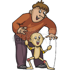 puppet master  clipart. Commercial use image # 161081