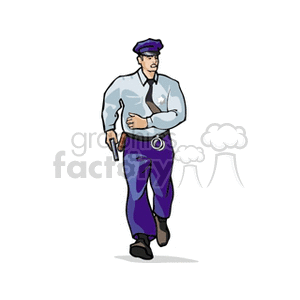   police officer cop cops law crime policeman policemen  cop28.gif Clip Art People Police-Firemen 