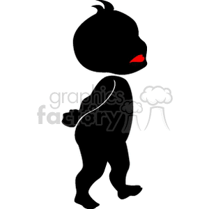Man walking around thinking about life clipart. Commercial use image # 161900