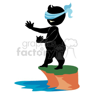 shadow people silhouette lost blind folded cliff  Clip Art People Shadow People 