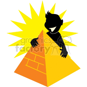  shadow people silhouette working work humans pyramid pyramids gold treasure ancient   people-200 Clip Art People Shadow People 