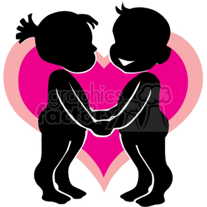  shadow people silhouette working work humans pink heart hearts love realationships boyfriend girlfriend kiss holding hands   people-216 Clip Art People Shadow People 