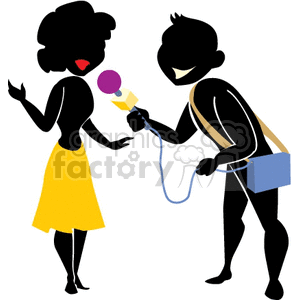  shadow people silhouette working work humans reporter reporters news anchor women female interview   people-358 Clip Art People Shadow People 