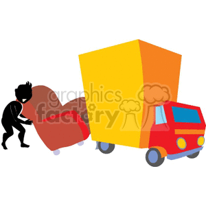 Moving truck clipart. Royalty-free image # 162292