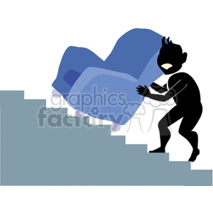  shadow people silhouette working work humans chair chairs step steps moving   people-396 Clip Art People Shadow People 