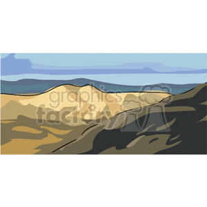   desert mountain mountains land  barrowland.gif Clip Art Places Landscape 
