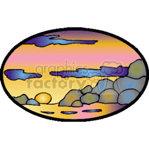 brilliant_sunset clipart. Royalty-free image # 163061