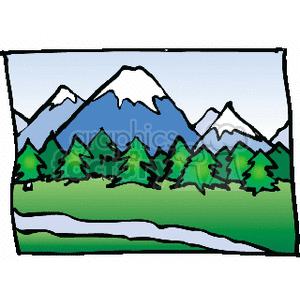 rocky mountains clipart. Commercial use image # 163653