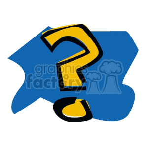 cartoon question mark clipart. Commercial use image # 166156