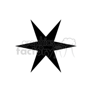 Black star burst image. clipart. Commercial use image # 166246