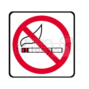   no smoking signs sign cigarette cigarettes  NOSMOKING01.gif Clip Art Signs-Symbols 