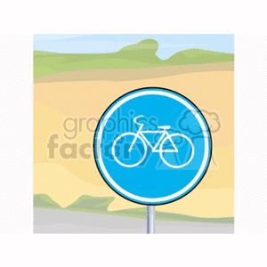   sign signs street road roads bike bike bicycle bicycles  sign23.gif Clip Art Signs-Symbols 