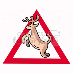   street sign signs deer deers crossing  attentionoutlaws.gif Clip Art Signs-Symbols Road Signs 