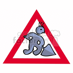   street sign signs construction  earthwork.gif Clip Art Signs-Symbols Road Signs 