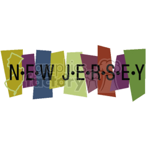 New Jersey Banner clipart. Royalty-free image # 167581