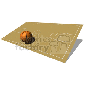basketball court clipart. Commercial use image # 167880