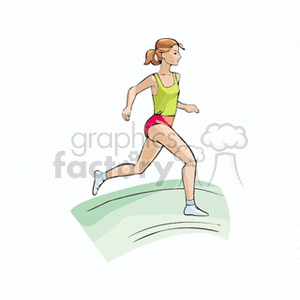   running run runners runner fitness exercising exercise  runner5.gif Clip Art Sports 