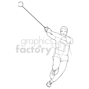 Sport041_bw clipart. Commercial use image # 168181
