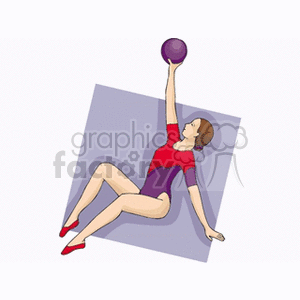   fitness exercising exercise gymnastics aerobics women lady ladies  eurhythmics121.gif Clip Art Sports Acrobatics 