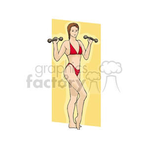   fitness exercising exercise gymnastics aerobics women lady ladies  aerobics2.gif Clip Art Sports Acrobatics 