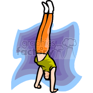   fitness exercising exercise gymnastics  hand_stand_0001.gif Clip Art Sports Acrobatics 
