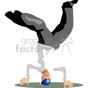 breakdancer clipart. Commercial use image # 168829