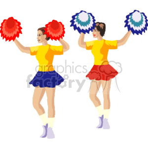 cheerleaders clipart. Commercial use image # 168973