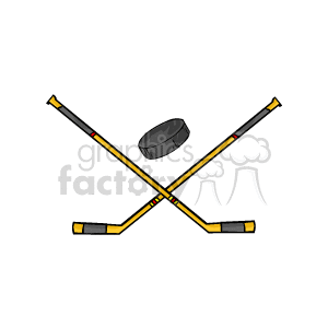 crossed hockey sticks clipart. Commercial use image # 169252