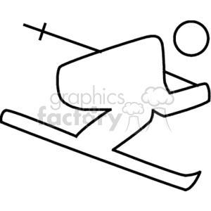 skiing705 clipart. Commercial use image # 169625